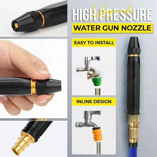 Portable Water Sprayer Nozzle Adjustable Metal High Pressure